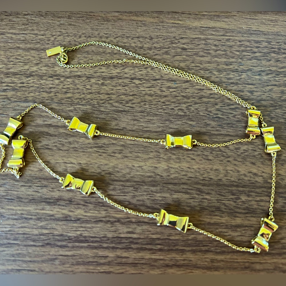 Kate Spade Gold Bow Necklace
